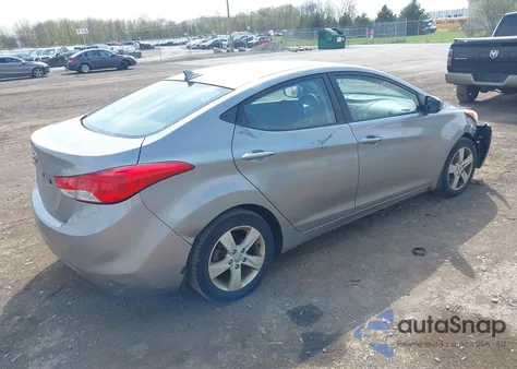 2013 Hyundai Elantra Gls из США, поврежденный, VIN KMHDH4AEXDU935886
